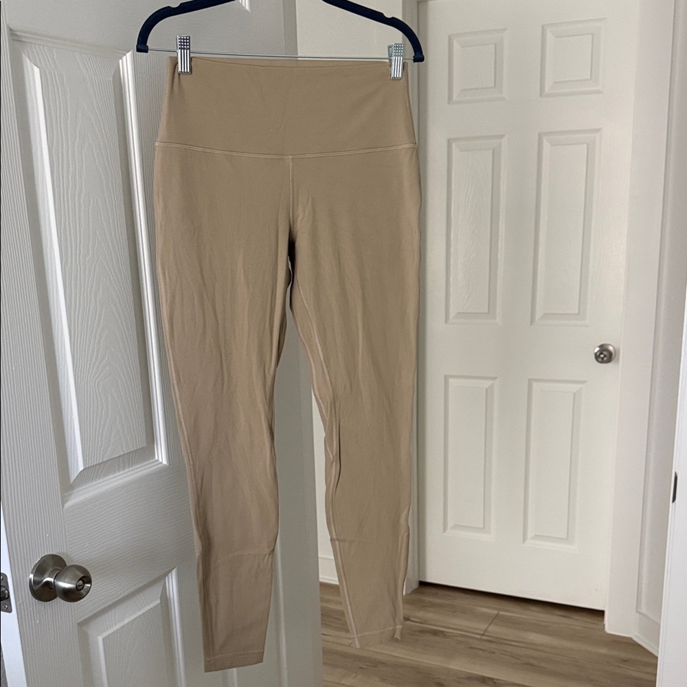 Lululemon Athletica Beige High-Waisted Leggings